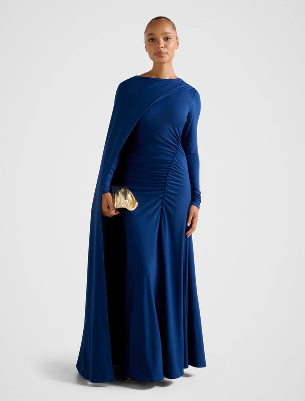 forever new MARIA Jersey Draped Cape Maxi Party Dress